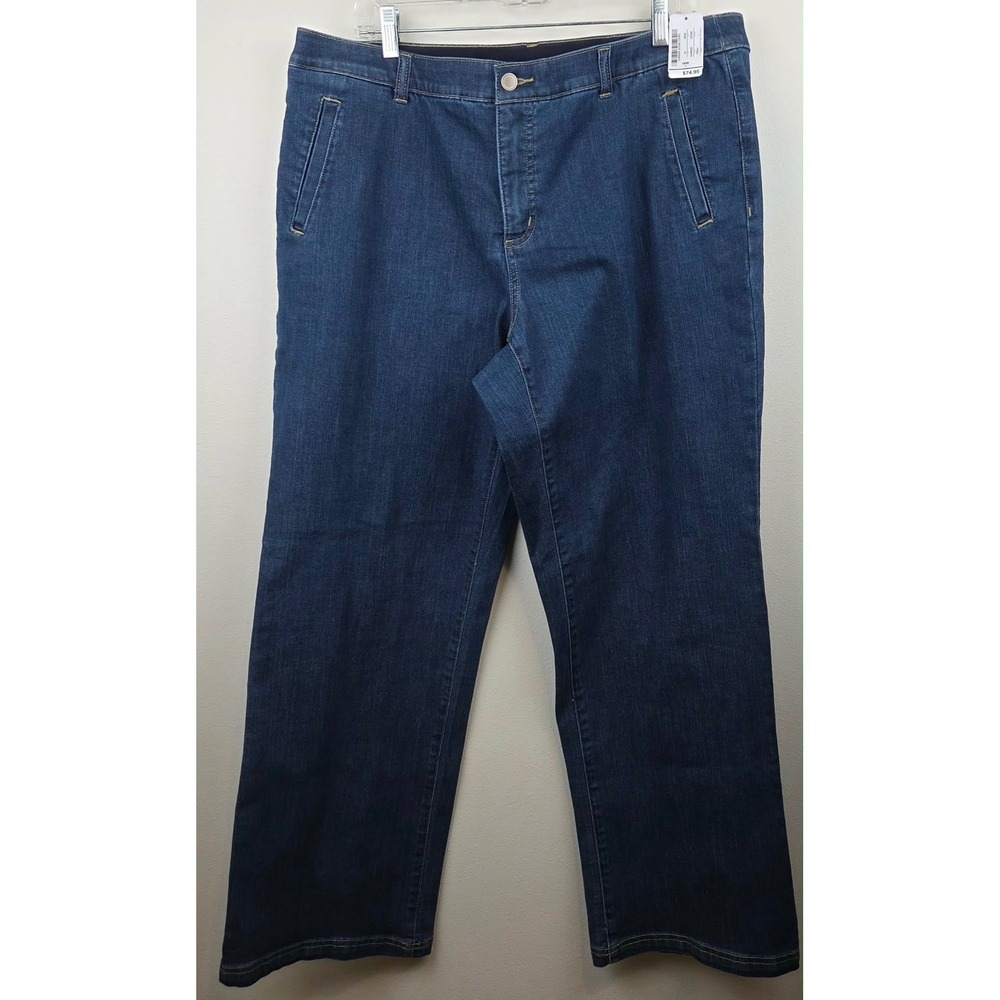 CJ Banks Signature Slimming Jeans 16W Dark Wash Stretch 75944 NWT